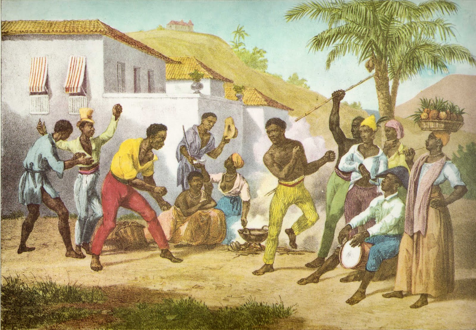 Capoeira or the Dance of War by Johann Moritz Rugendas, 1825, published in 1835 capoeira