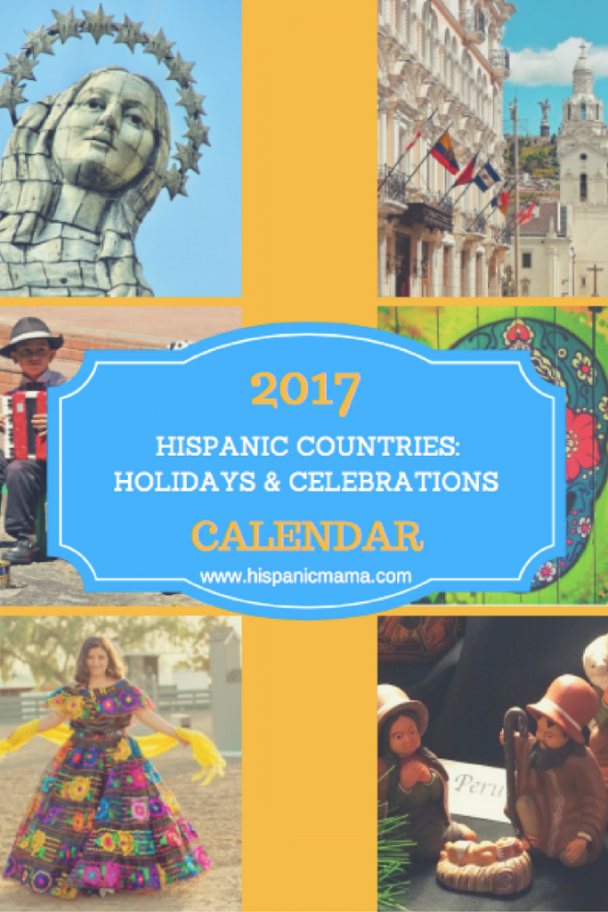 2017 HISPANIC COUNTRIES CALENDAR
