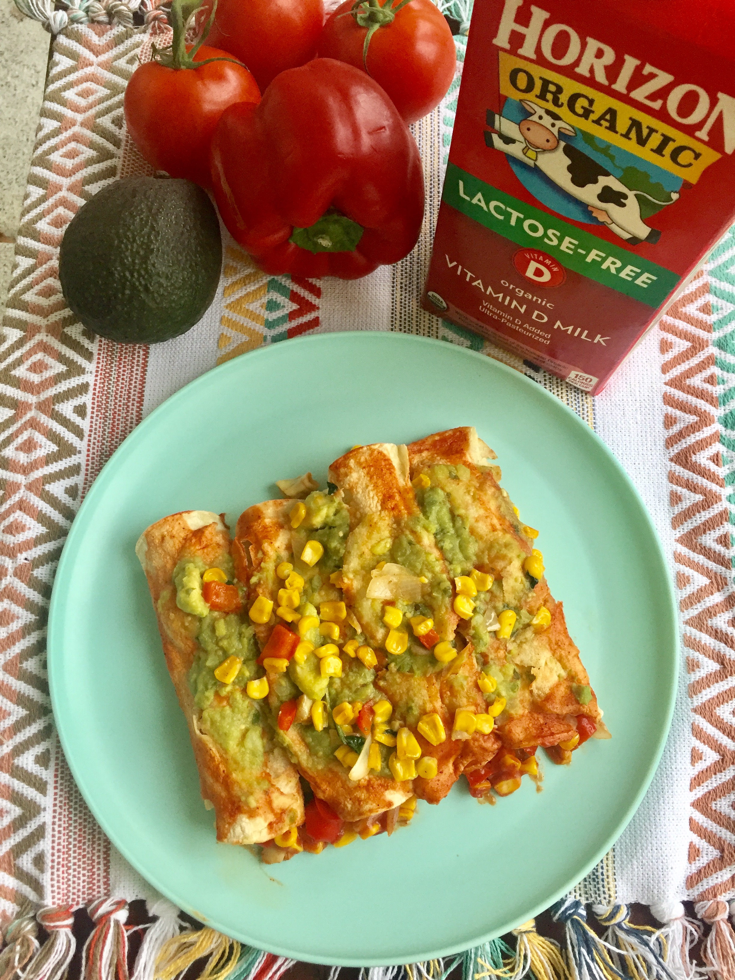 Creamy Veggie Enchiladas